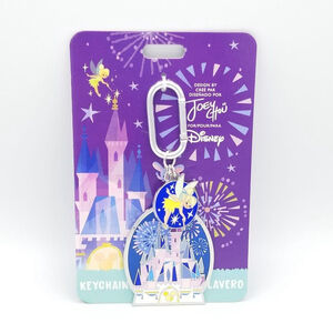 Disney Parks Joey Chou Tinker Bell Castle Keychain Bag Charm New